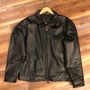 Mens Black Italian Leather Jacket